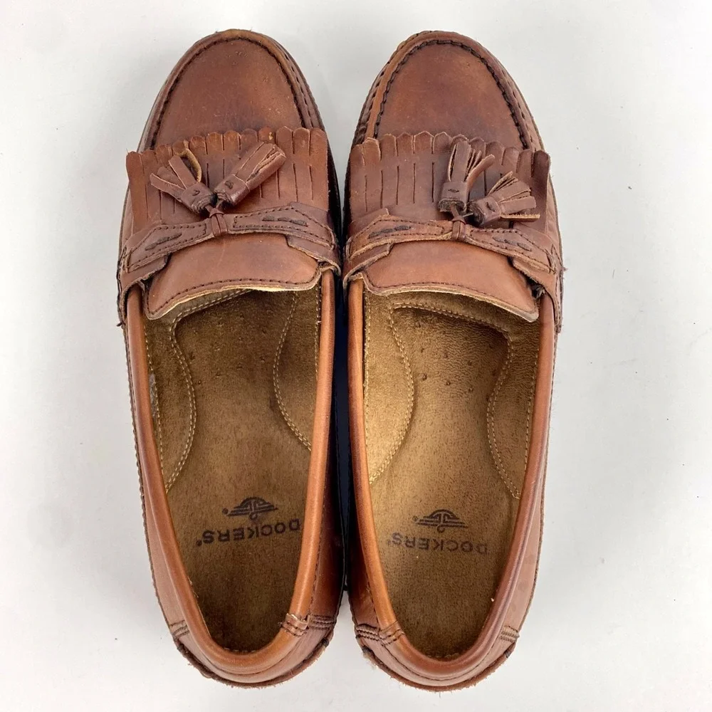 Dockers Leather Loafers Mens 9 M 